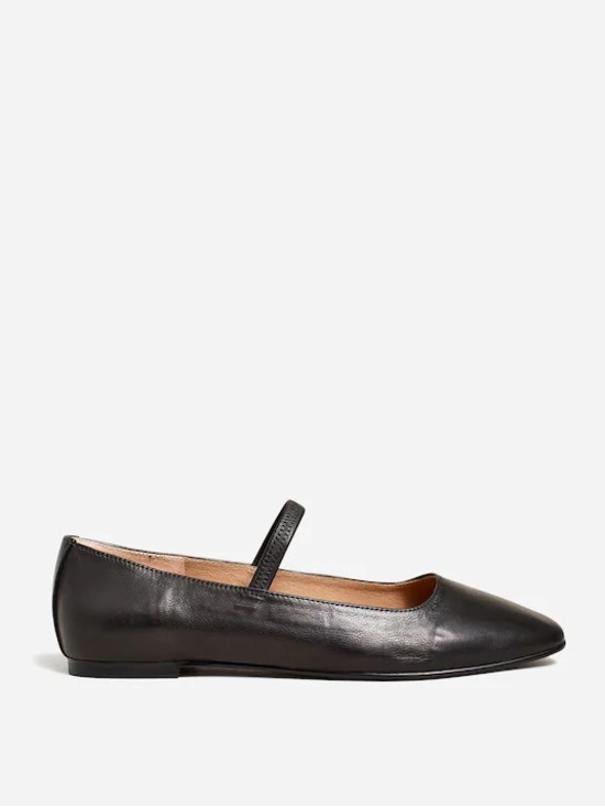 Madewell Shoes - Madewell The Greta Ballet Flat Black Leather Size 10